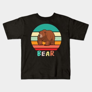 Vintage Retro Bear Kids T-Shirt